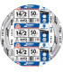Southwire 28827422 50' 14/2 con tierra Romex Marca SIMpull Residencial Interior Eléctrico Cable De Cobre Tipo NM-B, Blanco